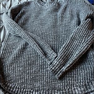 Gray, Knitted Sweatshirt